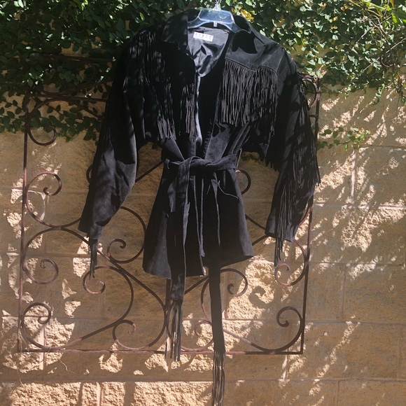 Vintage Fringe Edged Leather Jacket - Picture 7 of 8